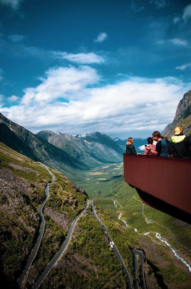 Trollstigen autoroute Noorwegen