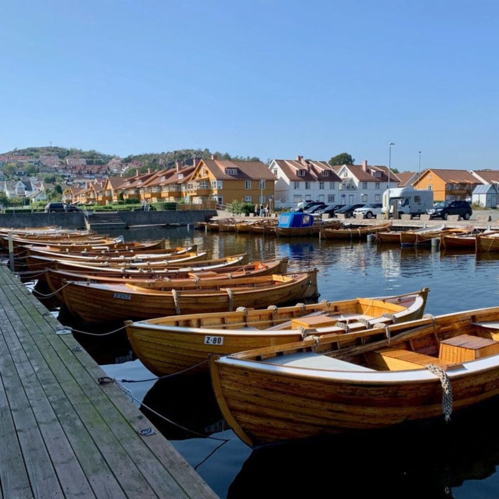 Boten in Larvik, Noorwegen